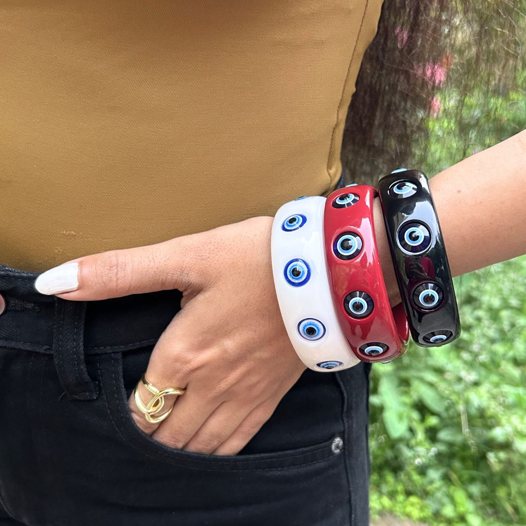 Evil Eye Resin Bracelet