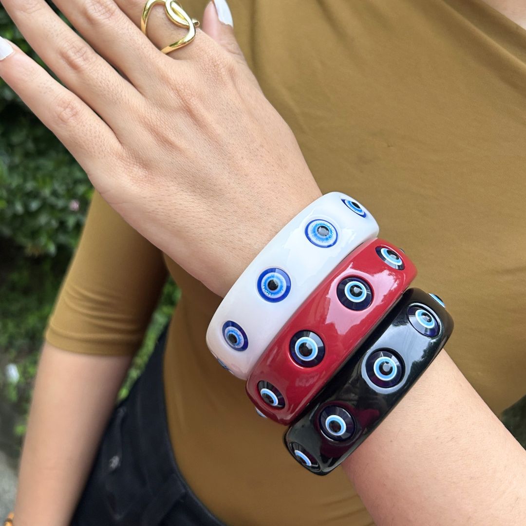 Evil Eye Resin Bracelet