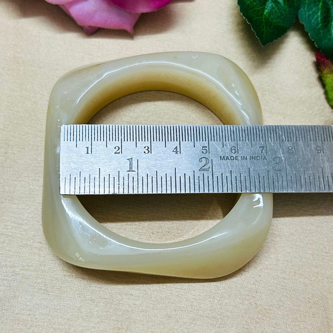 Off White Resin Bracelet