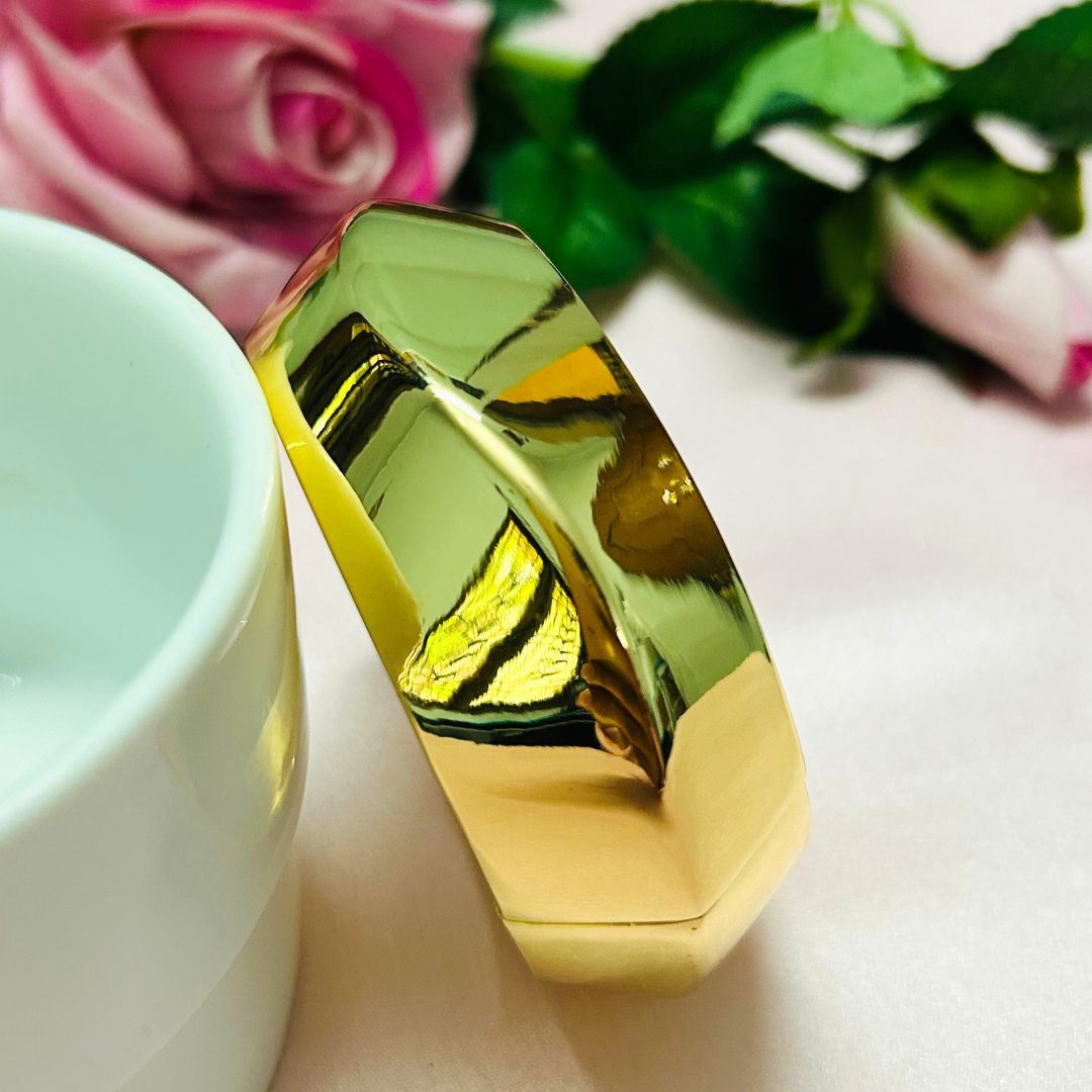 Golden Shiny Oval Kada / Handcuff