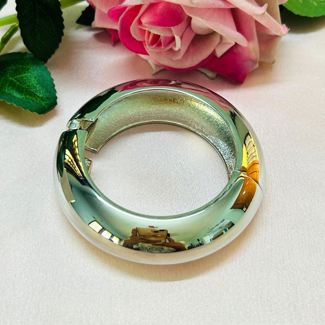 Silver Metalic Shiny Circle Kada/Handcuff