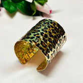 Animal Print Structured Broad Handcuff