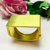 Golden Matte D-Shaped Kada/Handcuff