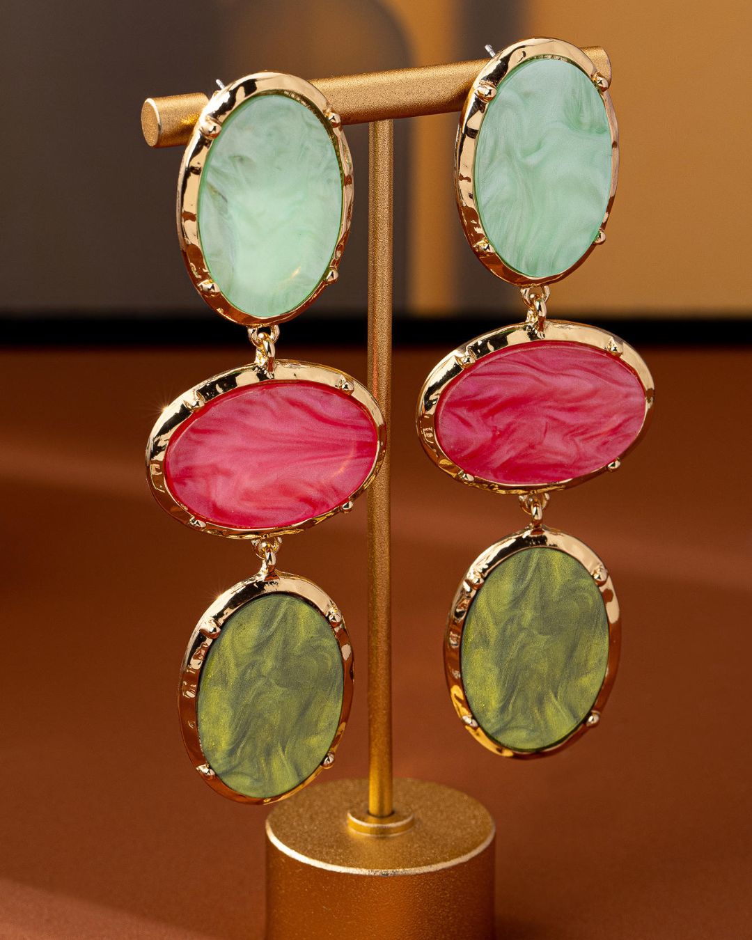 Resin Dangle Drop Earrings