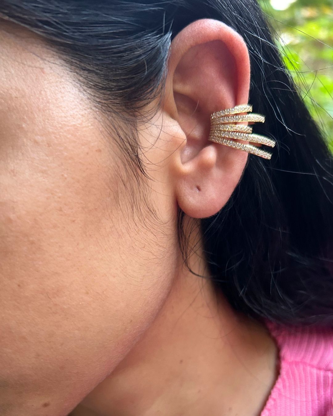 Royal Twist Golden Ear Cuff