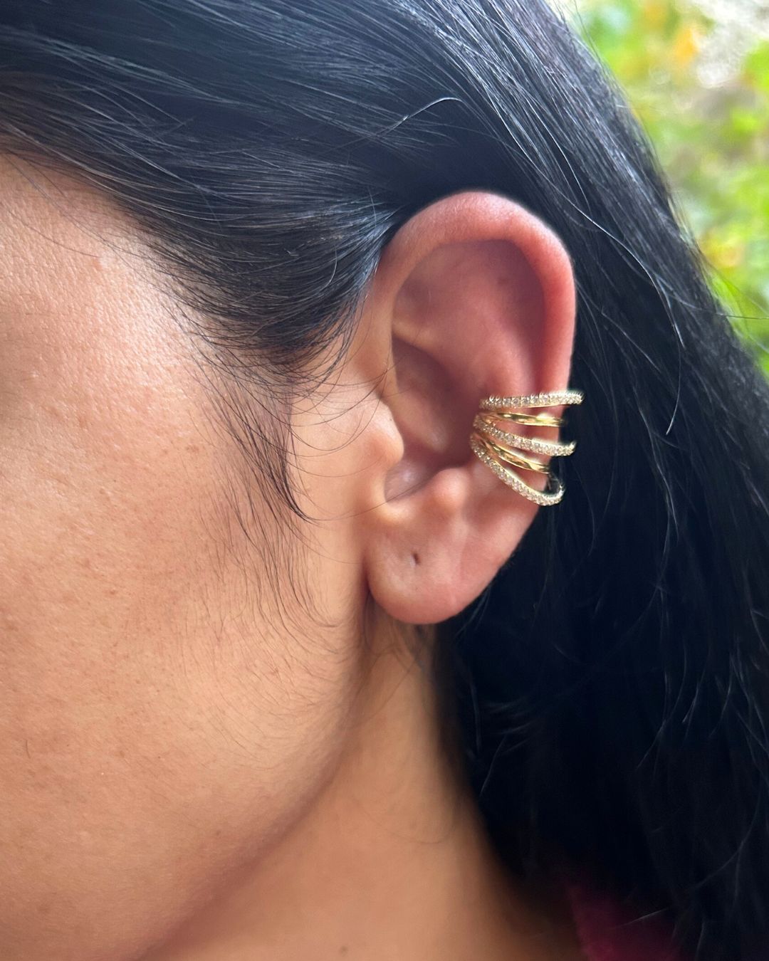 Luxe Link Golden Ear Cuff