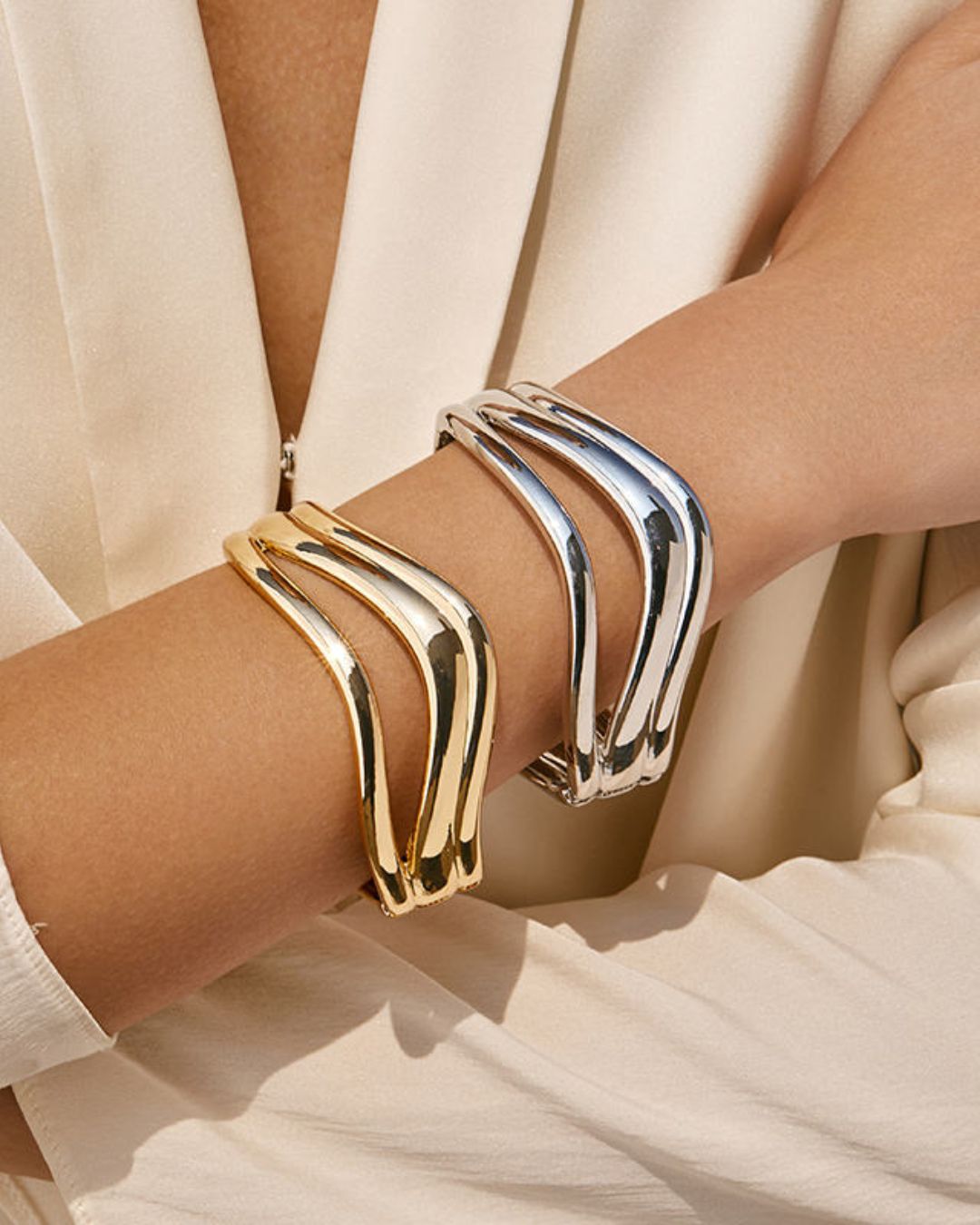 Golden Wave Shiny Kada/Cuff