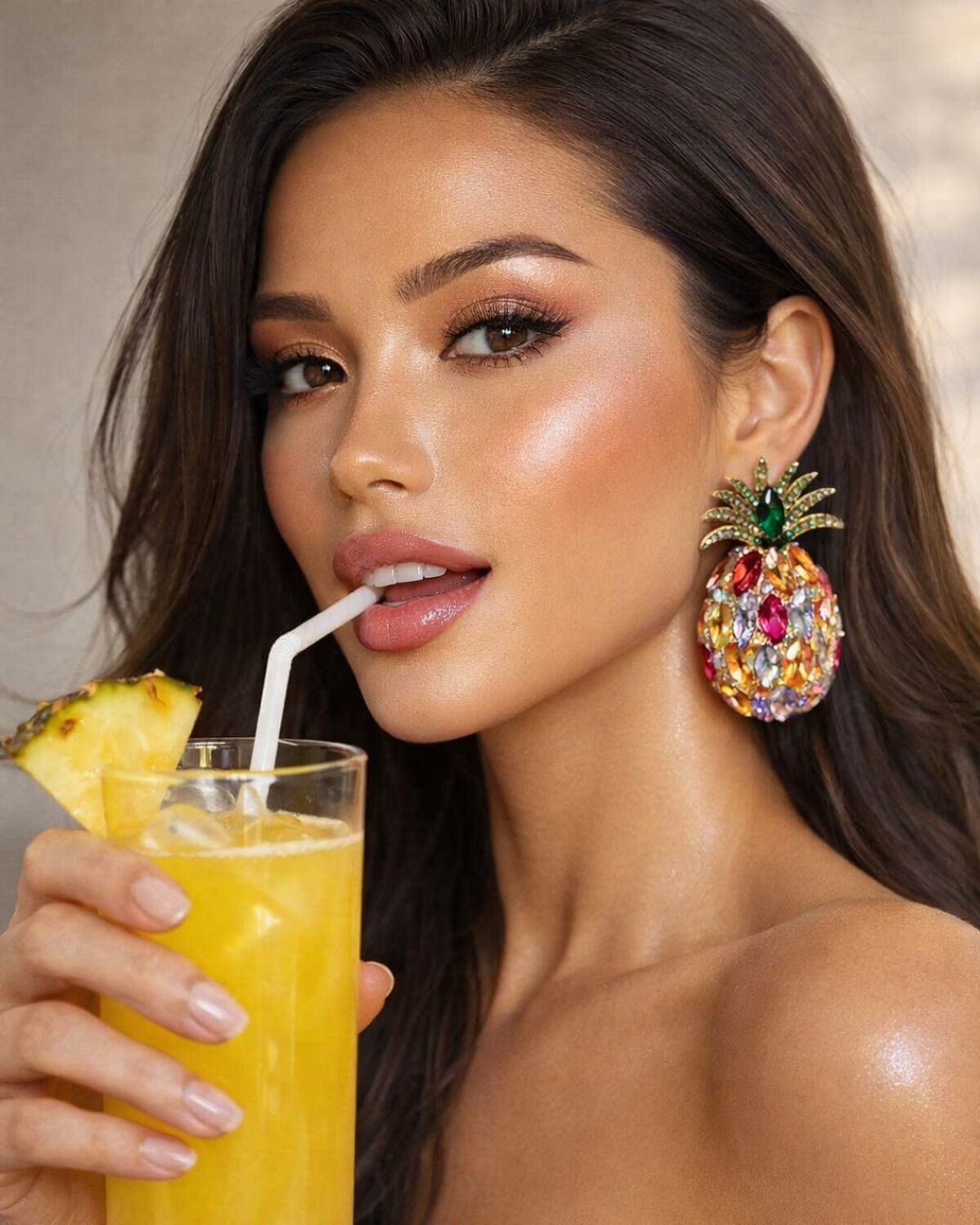 Pineapple Multicolor Earrings