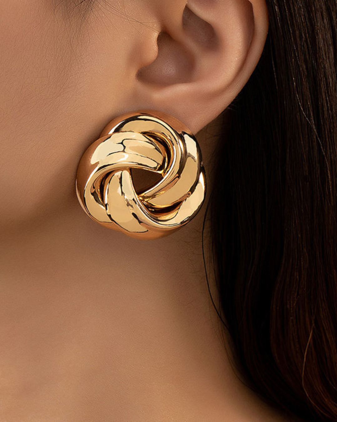 Knotted Designer Stud Earrings