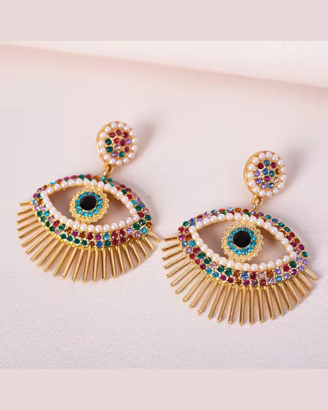 Multi Evil Eye Earrings