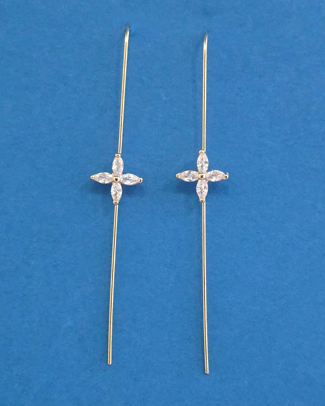 Golden Flower Ear Cuff