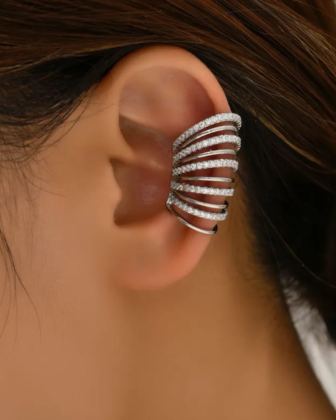 Chunky Silver Unisex Ear Cuff