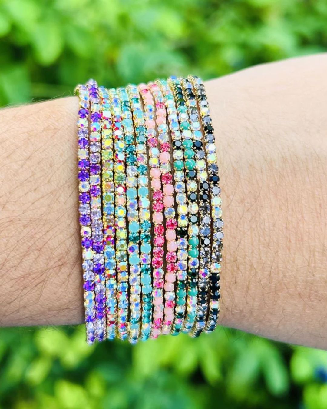 Happy Colors Stretchable Bracelet Set - Pack of 12