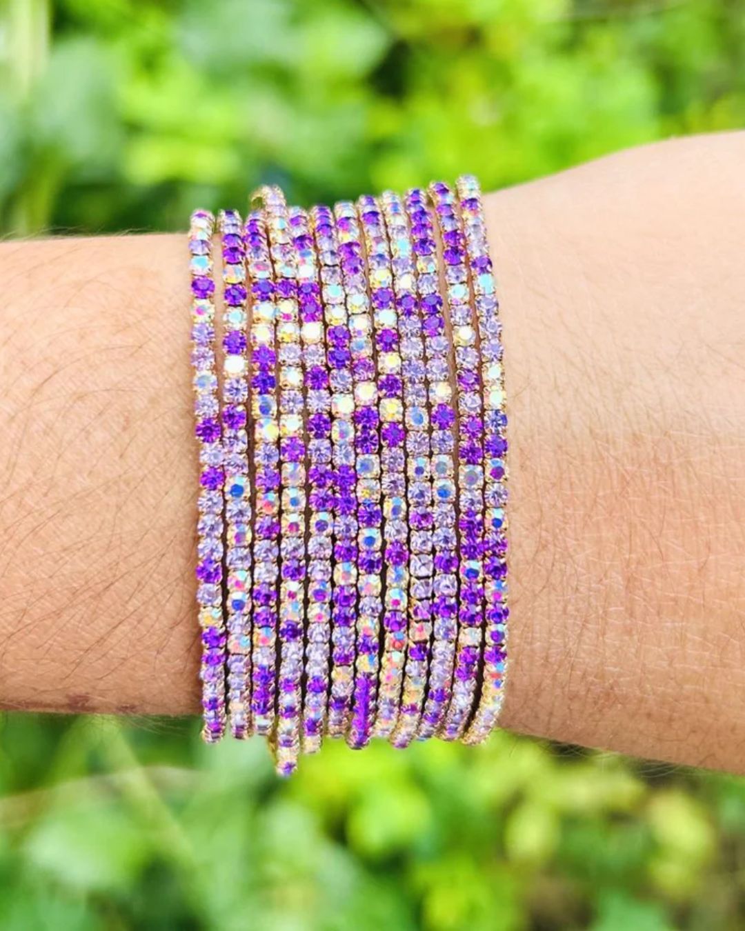 Little Luxury Girl - Gold Plated Stretchable Bracelet - Pack of 12