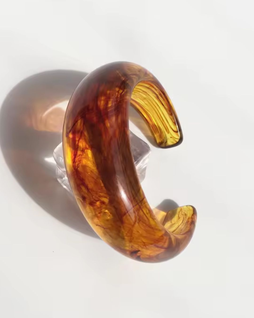 Open Maroon Resin Bangles