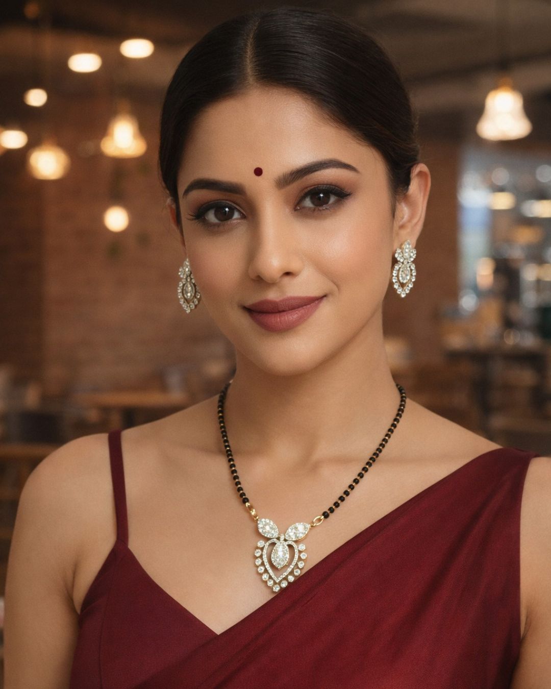 Gayatri American Diamond Mangalsutra Set