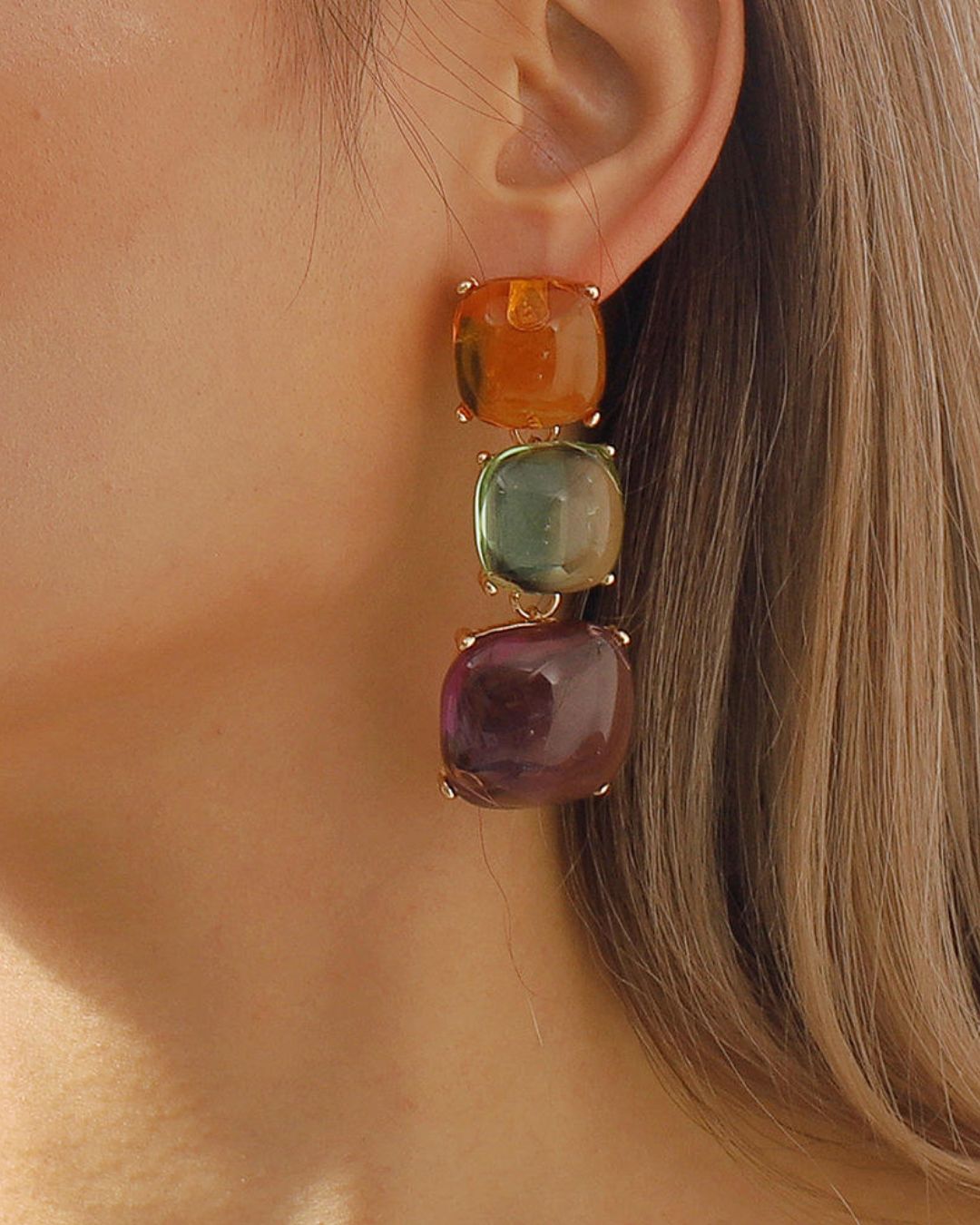 Maya Multicolor Statement Earrings