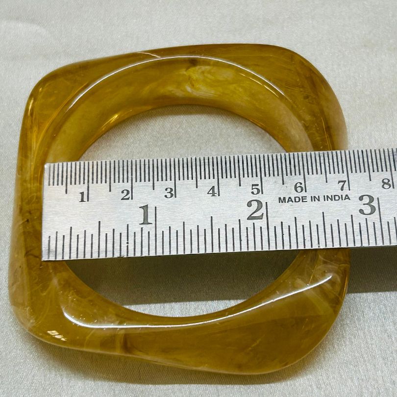 Yellow Resin Bangles