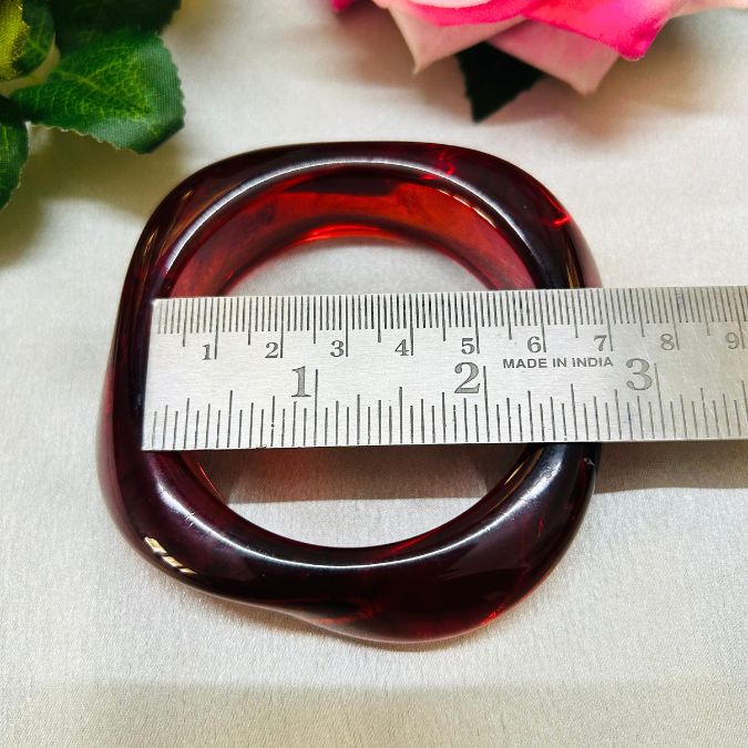 Maroon Resin Bangles