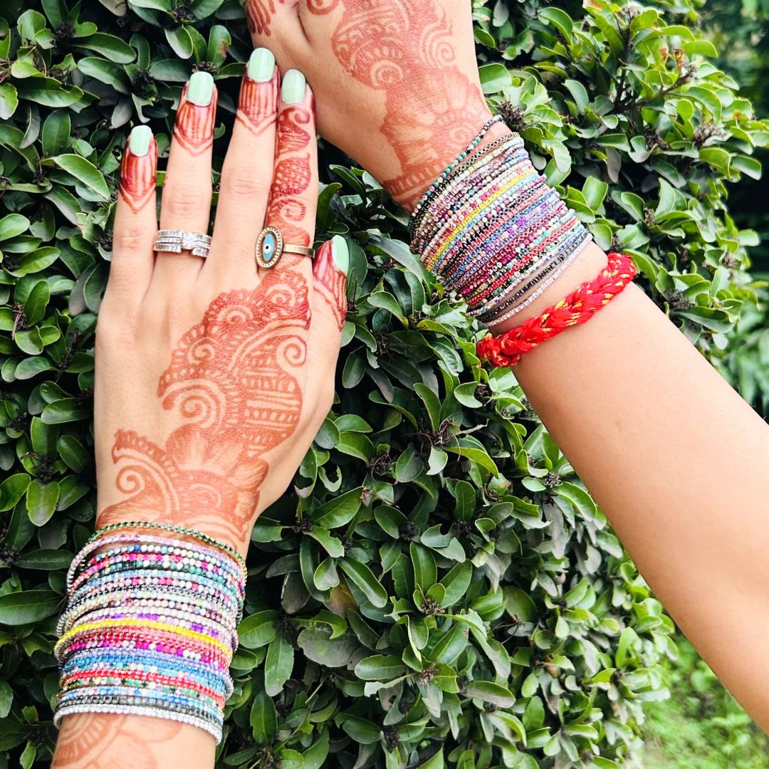 Stretchable Multicolour Bracelet - Pack of 24