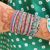 Stretchable Multicolour Bracelet - Pack of 30