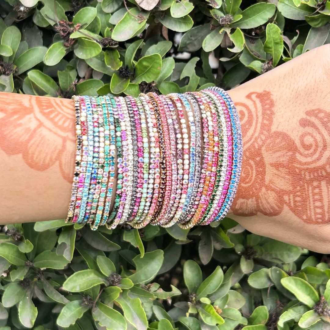 Stretchable Multicolour Bracelet - Pack of 30
