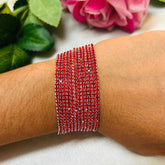 Stretchable Red Bracelet - Pack of 12