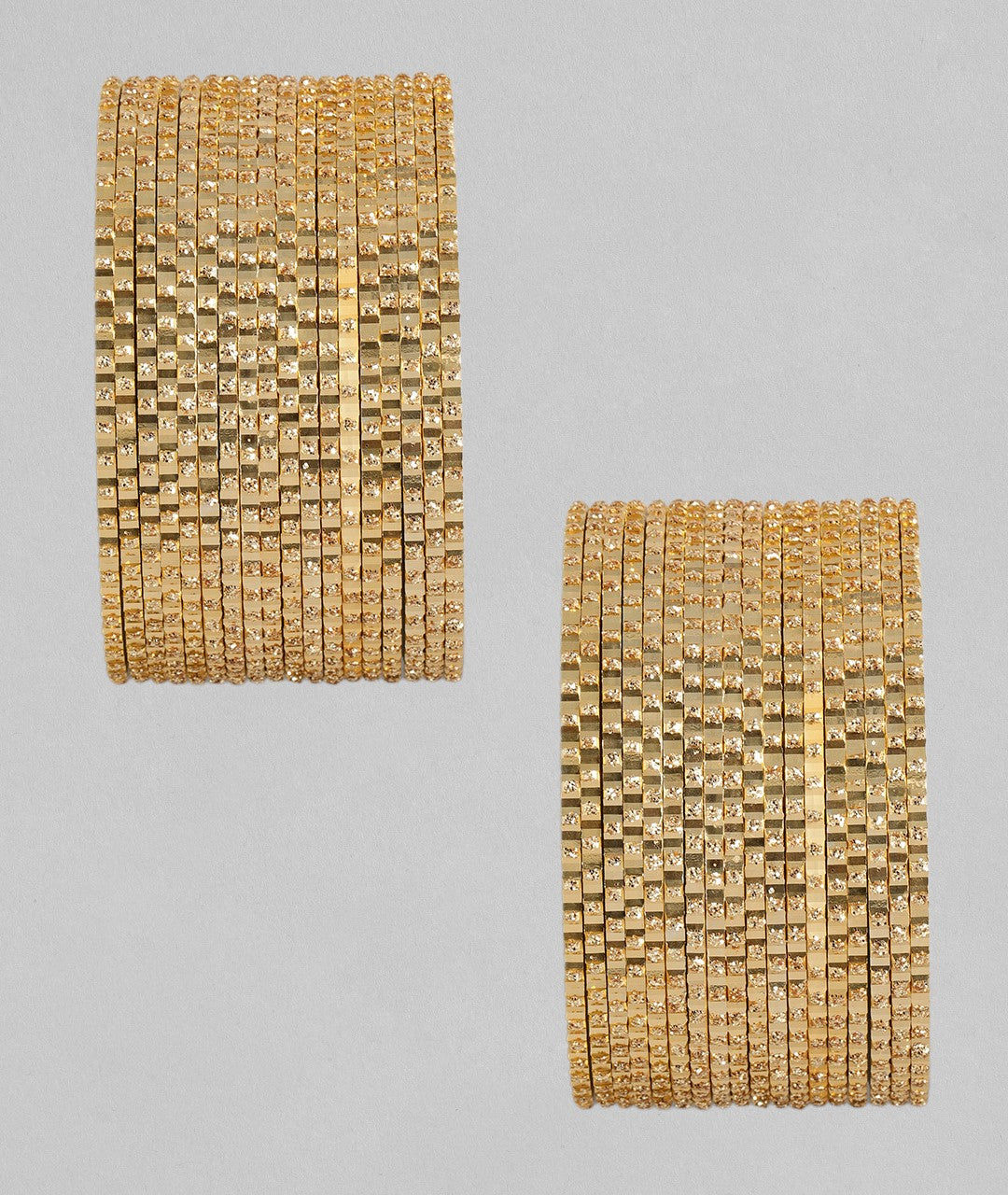 Chandni AD Gold Stone Studded 36 Gold Bangles