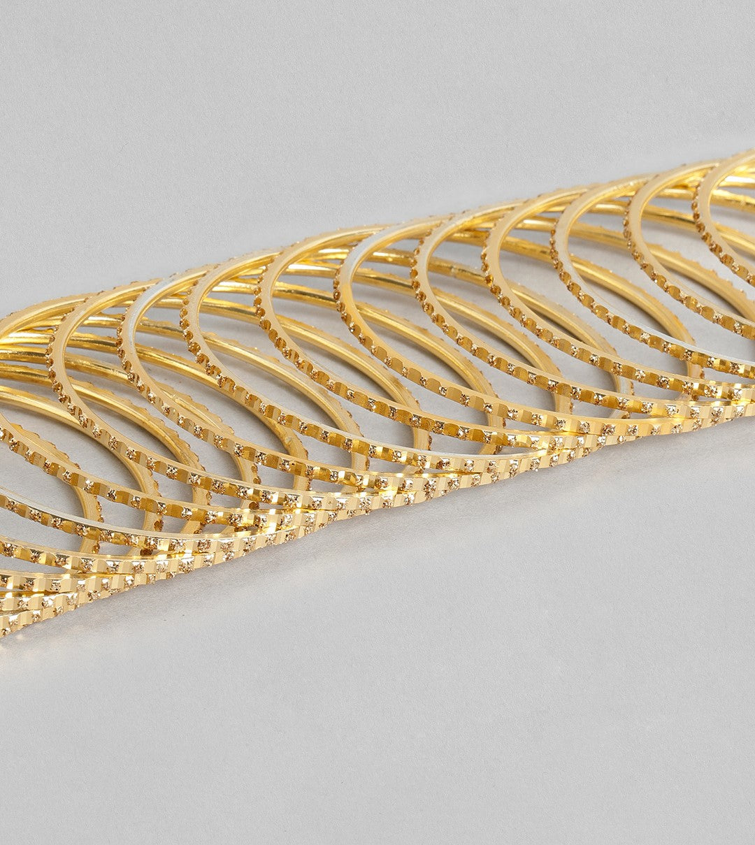 Chandni AD Gold Stone Studded 36 Gold Bangles