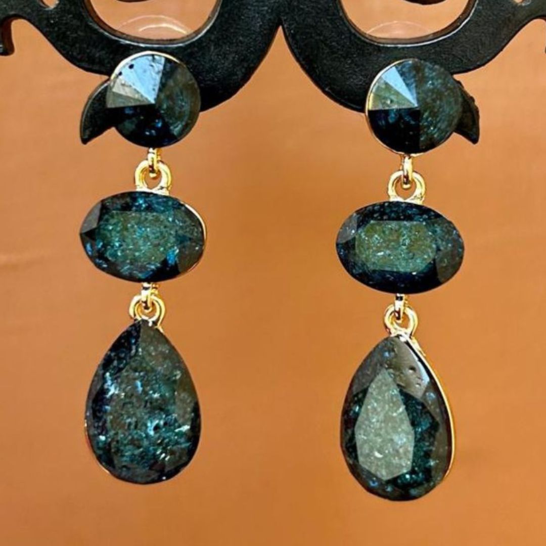 Blue Gemstone Earrings