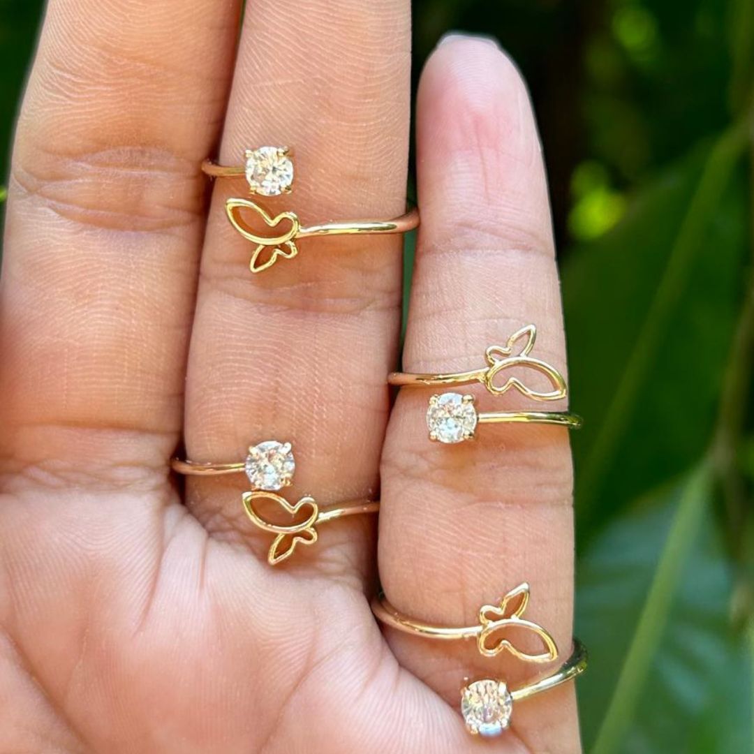 Butterfly Minimal Finger- Ring