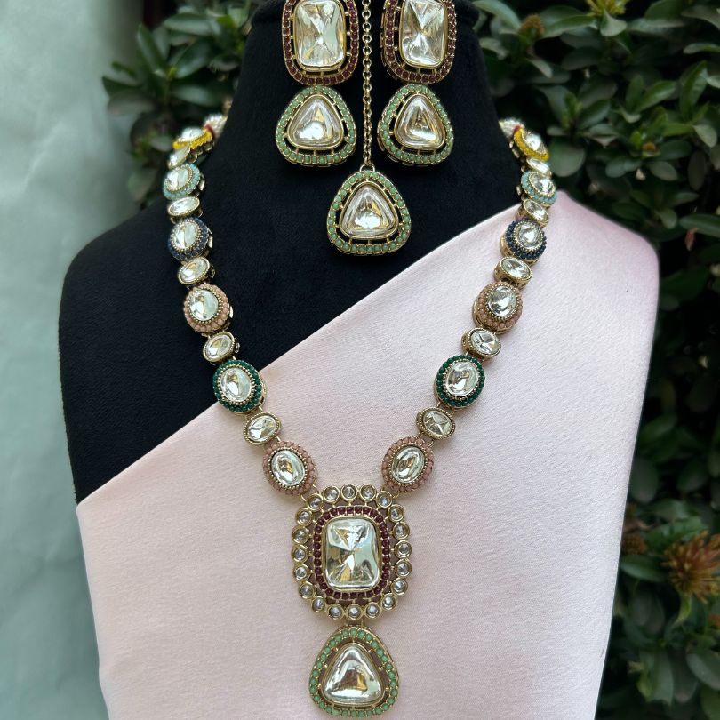 Sitara Kundan Multi-Colored Necklace Set