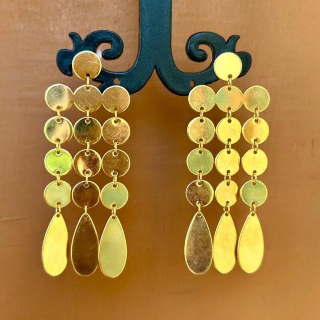 Golden Chandelier Drop Earrings