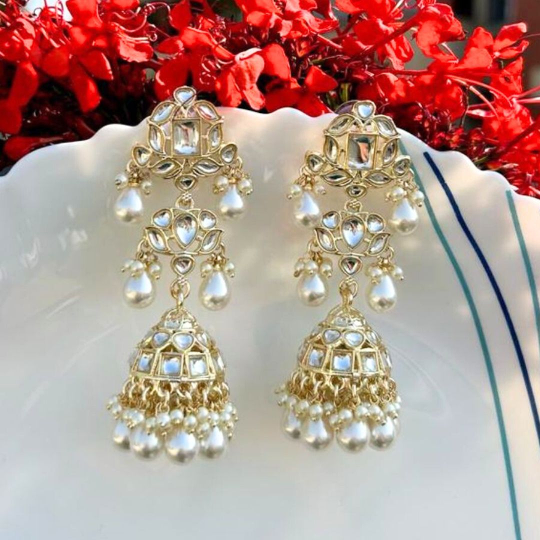 Nadia Gold Jhumkis