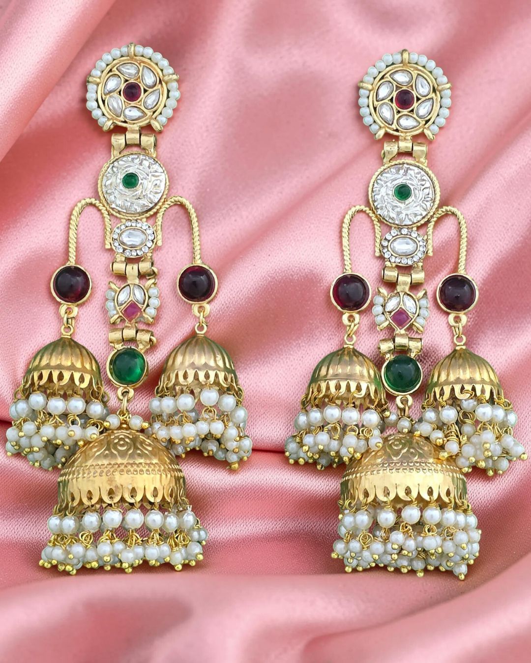 Sehar Ruby Kashmiri Earrings