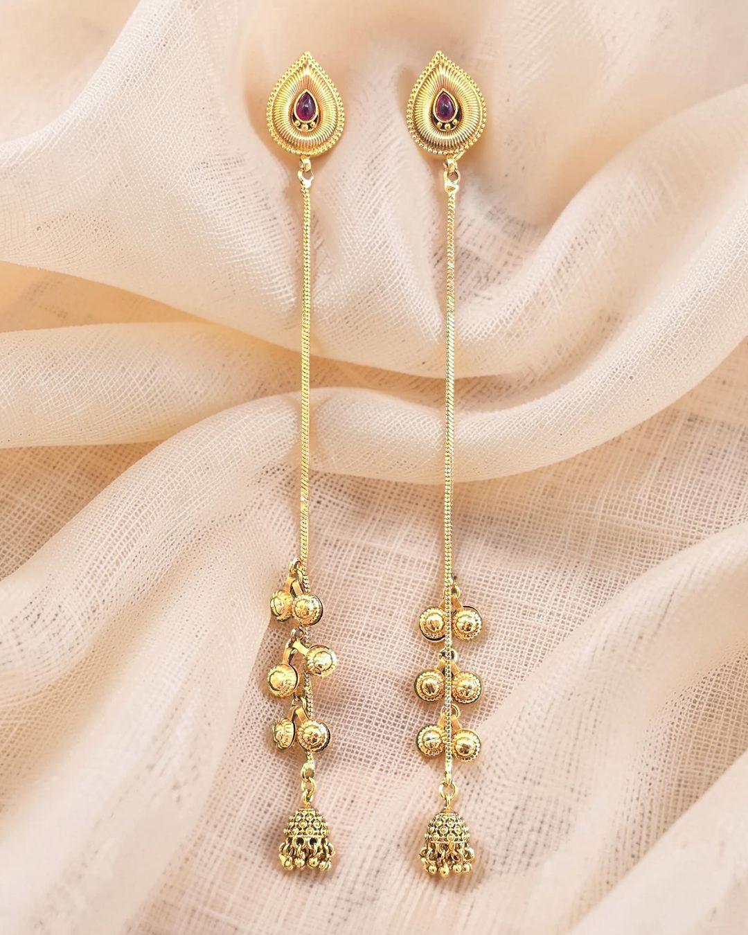 Naziya Ruby Kashmiri Earrings