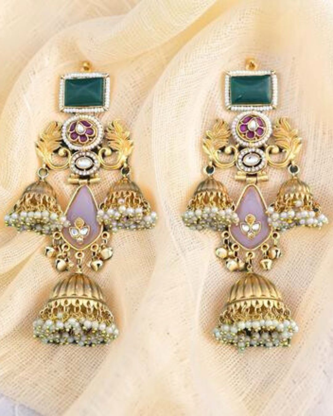 Farhana Jhoomar Kashmiri Earrings