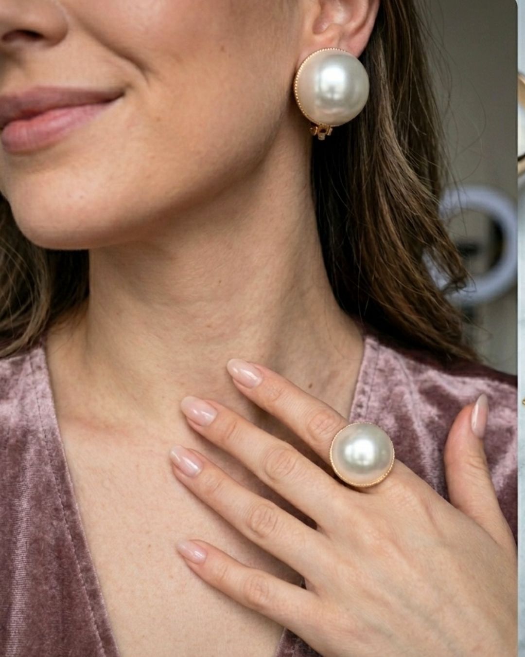 Chic Pearl Ball Stud Earrings