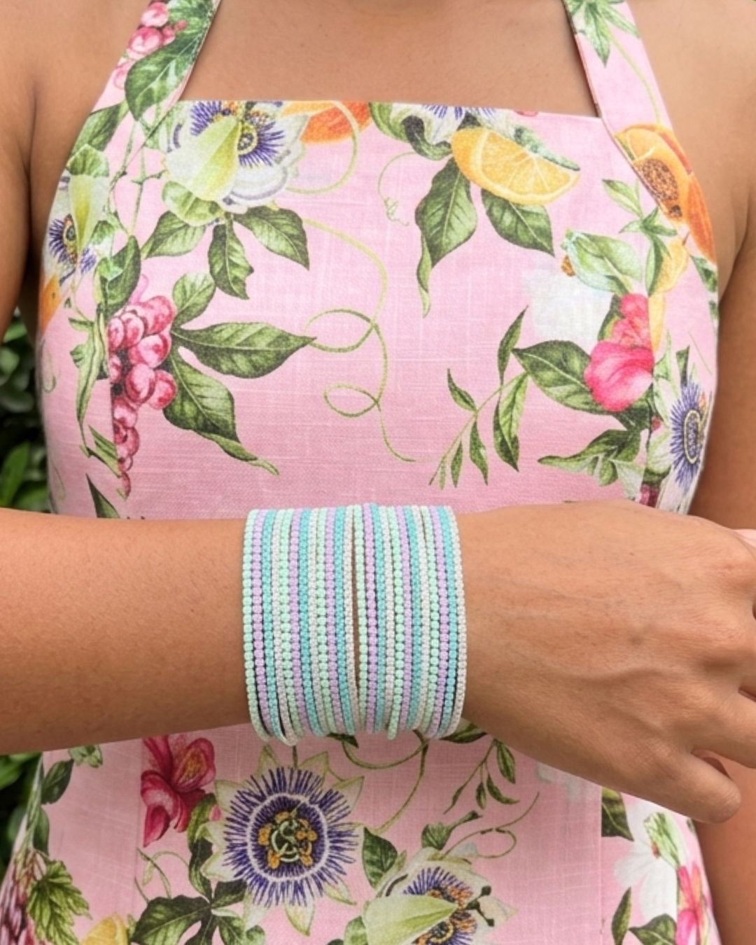 Soft Life Girl -Silver Plated Stretchable Bracelet - Pack of 24