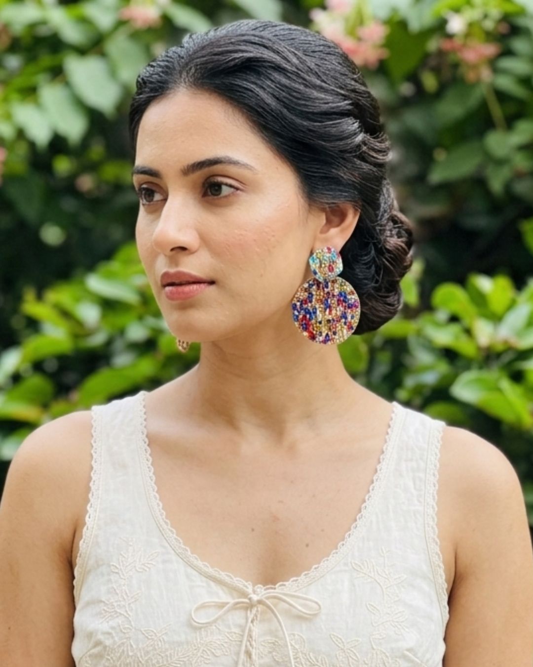 Bling Blogger Multi Layered Round Earrings