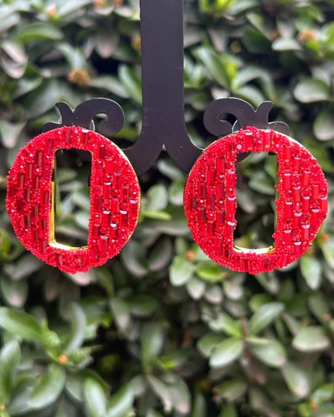 Bling Blogger Red Valentine Stud Earrings