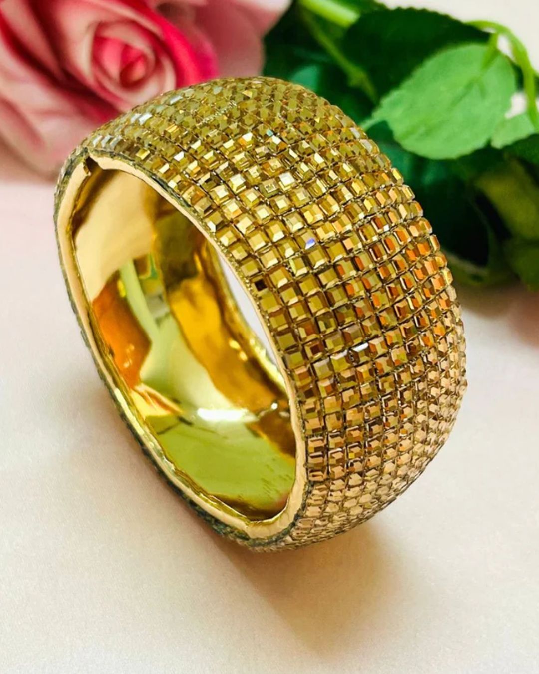 Bling Blogger Rust Golden Handcuff