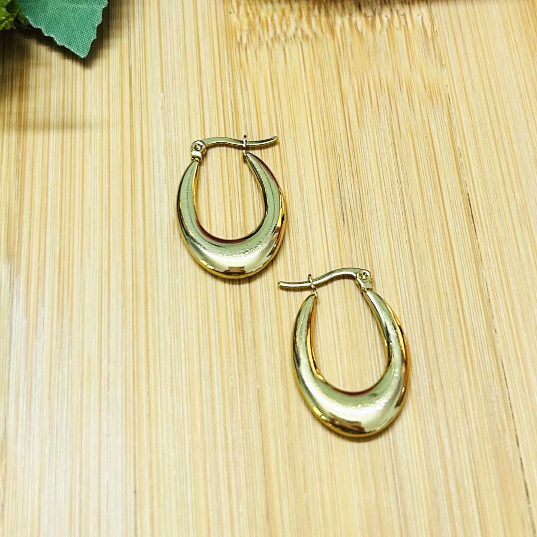 Golden Hoop Earrings