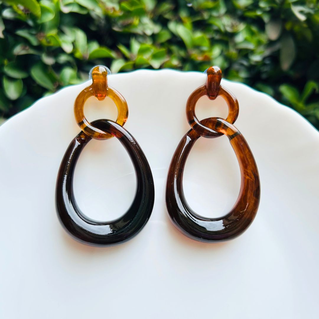 Smoky Loop Earrings