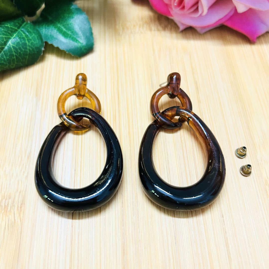 Smoky Loop Earrings