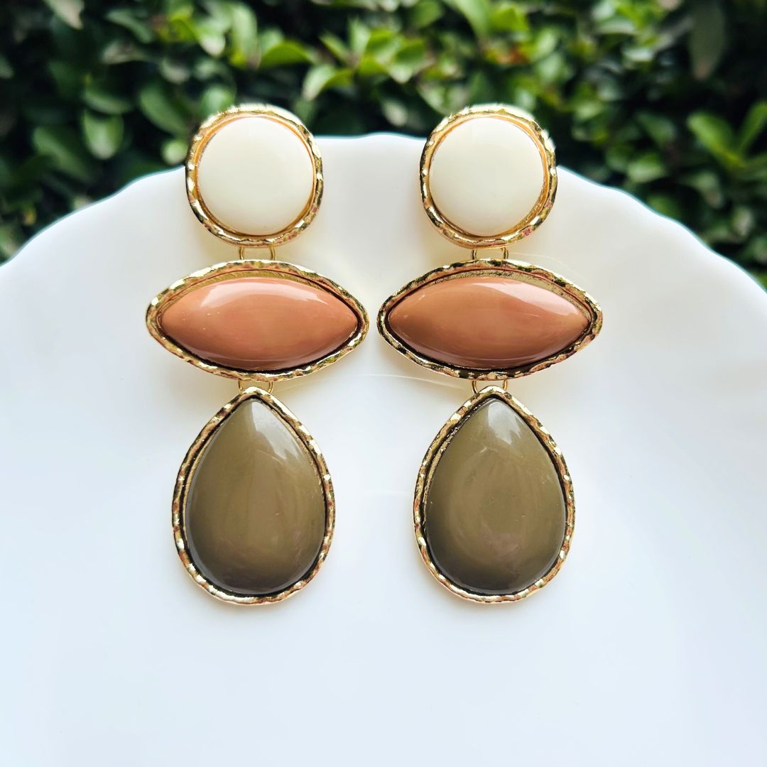 Multicolor Resin Earrings