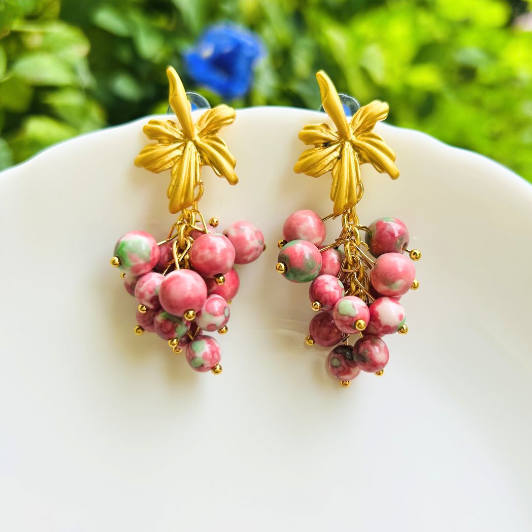 Berry Pop Drop Earrings