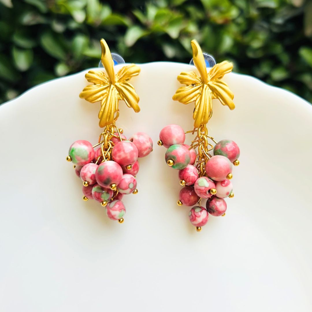 Berry Pop Drop Earrings