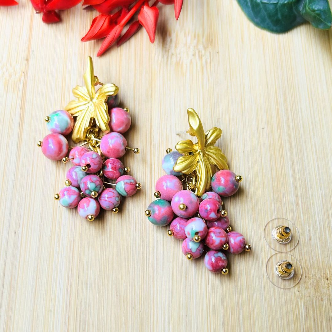 Berry Pop Drop Earrings