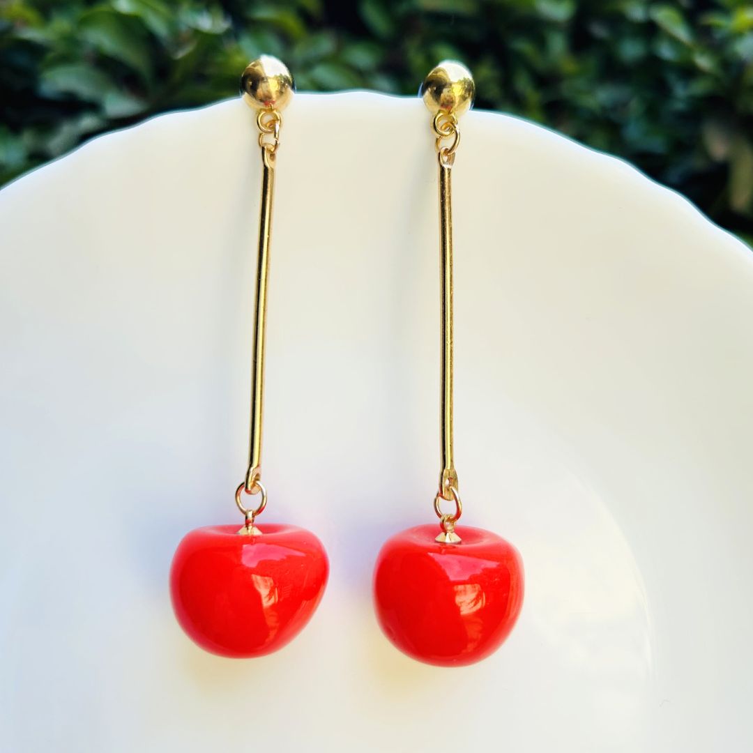 Cherry Drop Earrings
